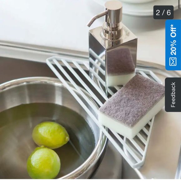 Yamazaki Home sink corner sponge holder - Picture 1 of 2